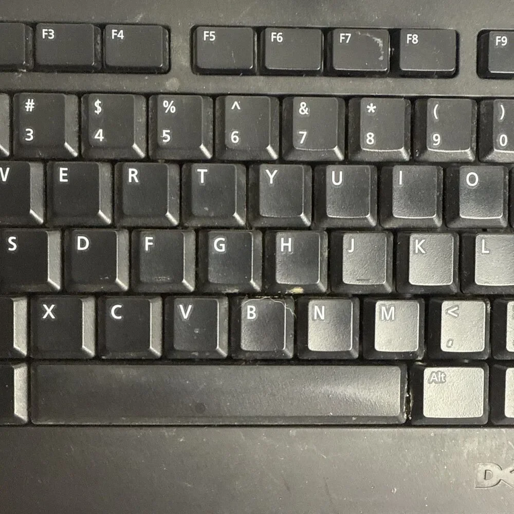Dell Wired USB Keyboard Black KB2521 - Tested and Working